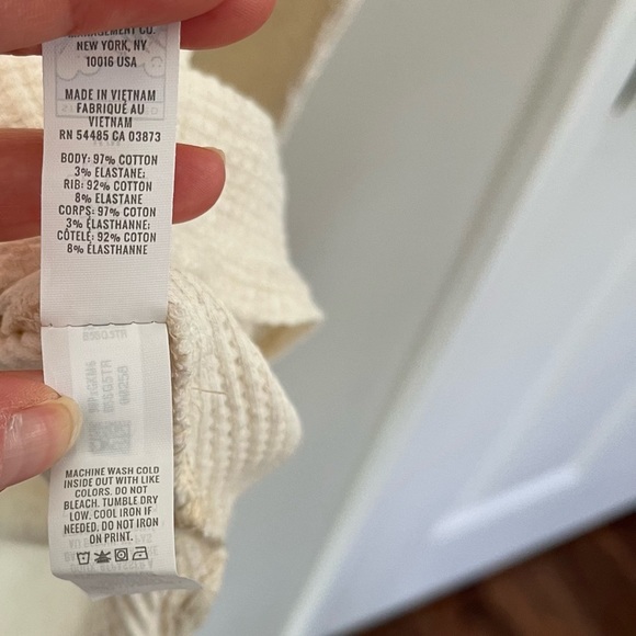 Offline by Aerie Oversized Thermal Oatmeal Colored Size Medium - Picture 11 of 13